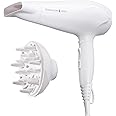 Remington Asciugacapelli 2200W - Anello in ceramica Ionic Care per una ottima distribuzione del calore - 3 livelli di riscald