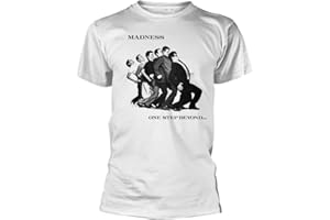 Madness T Shirt One Step Beyond Band Logo Official Mens White L