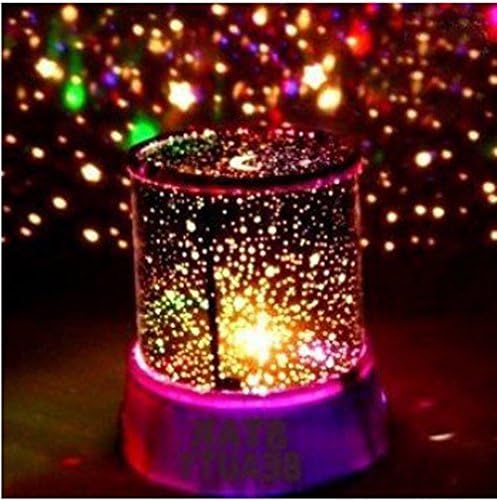 WNOSH Pink Dreamlike Colorful Sky Star Master Night Light Projector Lamp Fun Sky Star Master Good Children gift bedroom night light