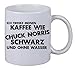 Produktbild Kaffee Tasse Ich trinke meinen Kaffee wie Chuck Norris - schwarz und ohne Wasser