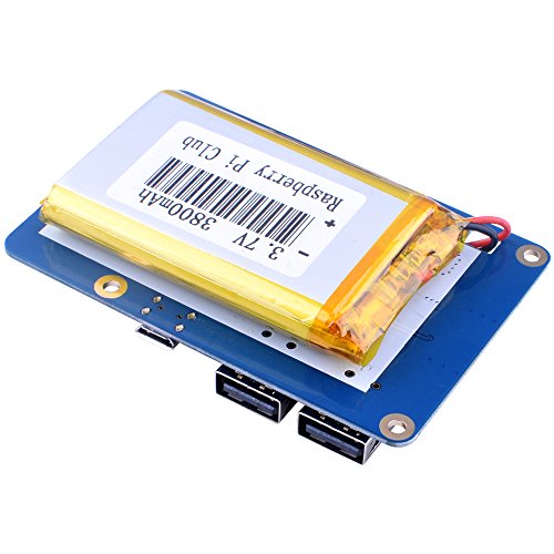 Quimat Placa de Bateria de Litio para Raspberry Pi  Paquete de Fuente de Alimentacion 3800mAh   micro USB Cable para Raspberry Pi 3 2 Modelo B RPi 1 B B   A A  