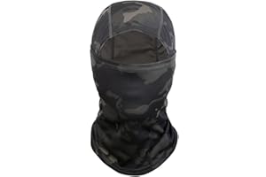 Jungerhouse Cagoule Moto Cyclisme Balaclava Souple et Respirant Intégral Coupe-Vent et Crème Solaire Multifonction Masque Cache-Cou