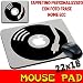 Produktbild Maus Pad Vinyl Scheibe Apple Plattenspieler Mauspad personalisierbar mit Foto, Namen ECC