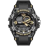 xianjun Herren Sportuhr - Wasserdichte Elektronische Datumsanzeige Analoge Armbanduhren Casual Watch