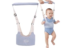 GWEOR Arnes bebe para caminar Correa Bebe Para Caminar, Ajustable Arnés de Seguridad Bebe con Hebilla de Seguridad Diseño de Malla Transpirable Arnes Bebes, Cinturón de Andador a Pie de Caminado, Azul