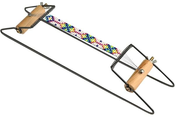 Métier à tisser métallique pour tisser verroterie 30x7cm.