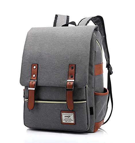 EssVita Vintage Rucksack Herren Damen Unisex School Student Oxford Laptop Rucksack Retro Rucksäcke Schulrucksack