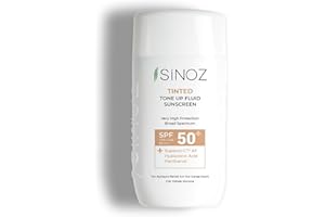 Sinoz Crème Solaire Teintée Fluide SPF50+ / PA++++ – Haute Protection UV & Teint Unifié Naturel