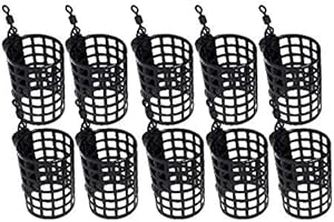 BZS Round Metal Cage Feeder with Swivel (10 pk) Available in 10g 15g 20g 25g 30g 40g 50g 60g