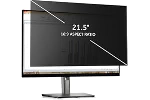MOBDIK Amovible Film Protecteur D'écran pour Ordinateur 21,5 Pouces pour Moniteur 16:9, Anti-Lumière Bleu Anti-Reflet Filtre, Anti-Espion, Protection Des Yeux