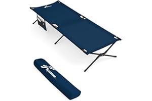 Sportneer Cuna de campamento, catre militar portátil para dormir 78.3 x 28.7 x 14.6 pulgadas, cama plegable resistente para adultos, adolescentes, viajes al aire libre, tienda de campaña, salón,