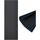 Decoala Akustik Duvar Paneli, Teak Rengi, Ses Yalıtımlı, Modern Stil, 60x275 cm, 9mm Kalınlık, Ahşap G&ouml;r&uuml;n&uuml;ml&uuml; (Siyah)