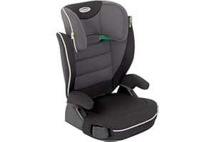 Graco Logico L i-Size R129 Highback Booster car seat with cupholders, Suitable from 100-150cm (approx. 3.5 to 12 years), Midnight fashion