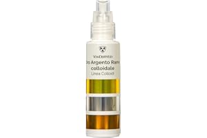 Vonderweid Colloidi - Mix Colloidale, Oro - Argento - Rame Colloidali (100 ML 20 PPM - SPRAY)