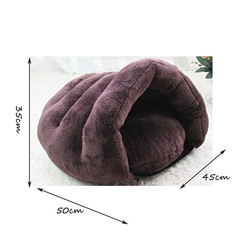 GossipBoy-Triangle-Design-Pet-Cuddle-Pouch-Pet-Bed-Sleeping-Bag-and-Mat-Washable-Comfy-House-for-Burrower-Kittens-Cats-Dogs-Puppies-Get-The-Most-Warm-Cozy-Comfortable-Shelter-for-your-Animal