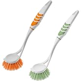 Titiz Softon 2'li L&uuml;x Yuvarlak Lavabo Fır&ccedil;ası (TP-335) - Mavi Ergonomik Saplı Lavabo ve Tezgah Fır&ccedil;ası Paketi