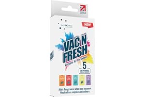 Vac N Fresh Hoover Bag Fresheners - Scented Vacuum Cleaner Smellies - For Bagless as well as Regular Vacuum Cleaners - Card Shaped Vac Deodoriser Discs for Pet Lovers (5 count (Pack of 1))