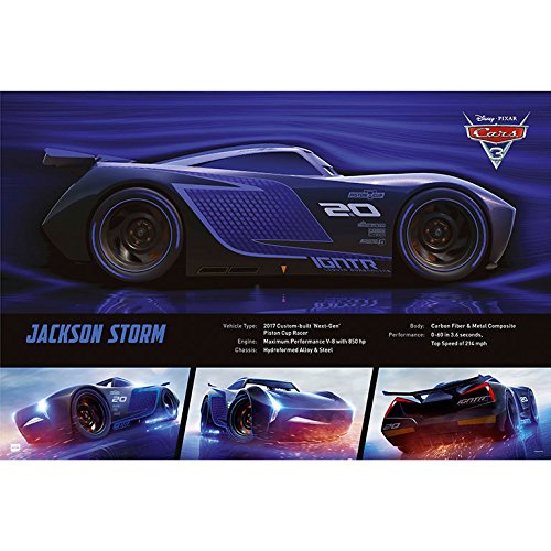 Grupo Erik Editores Poster Cars 3 Jackson Storm Grupo Erik Editores Poster Cars 3 Jackson Storm