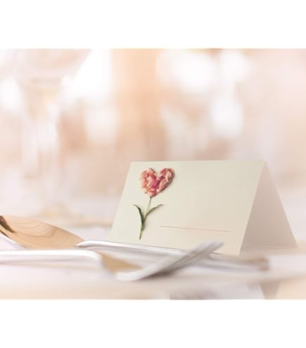 30 Cartons De Table Pour Mariage, Baptême, Événements - 9x5 Cm à Écrire Soi-même | Design Élégant & Papier Qualité
