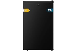 Cecotec Congélateur Armoire 97 L Bolero CoolMarket TF 97 Black. Classe énergétique E, Design compact, Porte réversible, 3 tiroirs, Dimensions 55,1 x 57,5 x 83,5 cm, Couleur noire