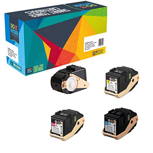Doitwiser ® Kompatible Tonerkartusche Sätze für Xerox Phaser 7100 7100N 7100DN - 106R02605 106R02599 106R02600 106R02601 - Schwarze hat eine Leistung von 5.000 Seiten - Farbe hat eine Leistung von 4.500 Seiten (4 Pack)
