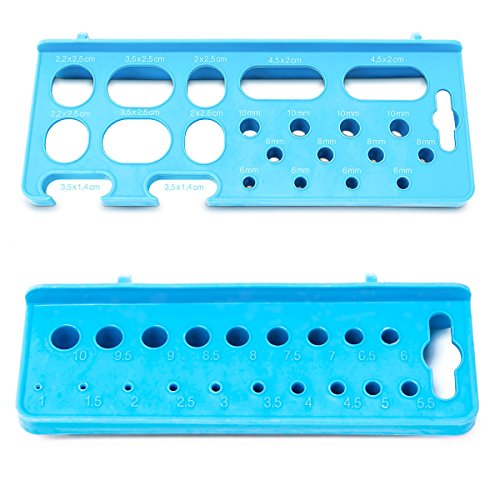 Relaxdays Werkzeugwand 43-teilig mit Stapelboxen Werkzeughalterung Haken als Lochwand zum Ordnen Sortieren und Werkzeugaufbewahrung anstatt Werkzeugschrank für Garage Keller Werkstatt Lager, bunt - 6