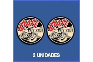 Ecoshirt Pegatinas Stickers Cafe Racer Ref: Dp47 Aufkleber Decals Autocollants Adesivi Moto Decals Motrocycle, 5 cm