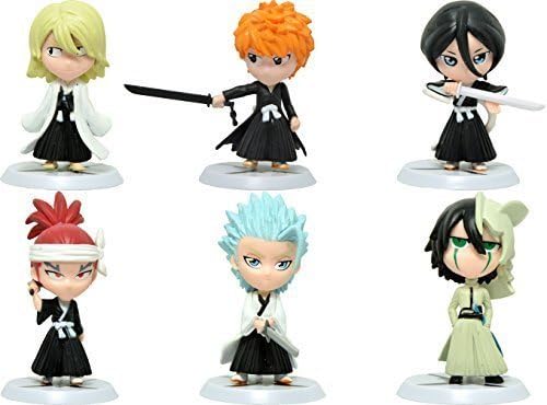 Japanese Manga Bleach Action Figures Set of 6 Pieces Set A by kcslam
