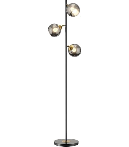 QAZQA Lampada Da Terra Jeana - Moderno - Acciaio - Bronzo - Oblungo Max 3 X Watt 81776049