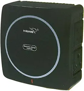 V-Guard Abs Mini Crystal with 3 Pin Socket Voltage Stabilizer Television for LCD/Led Tv 32 Inch & DVD/Dth, Black