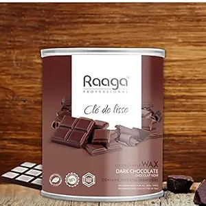 Raaga Professional Liposoluble Body Wax for Smooth Hair Removal, Dark Chocolate, For all Skin Types, 800 ml