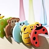 7 x Schaumstoff EVA Türstopper – Tier Motive (01) – Doorstop Finger Klemmschutz für Baby Kindersicherung - 3