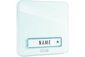 Plaque de sonnette simple m-e modern-electronics KTA-1 W blanc 12 V/1 A