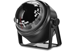 Yosoo Health Gear Ball Compass, Mini Boat Navigation Compass, High Precision Car Dashboard Compass Night Vision Marine Navigation Balance Measure for Boat Vehicle Caravan Truck