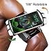 Produktbild GuckZahl Universelles Running Armband,180 ° Umdrehung Open Face Sport Armband Training Handy Halter mit Schlüsselhalter für iPhone X / 8/8 Plus / 7 Plus / Galaxy S5 / S6, für Damen Herren Wandern Radfahren Walking Armband