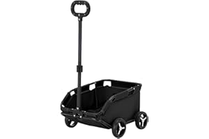 QURYGIN Rolling Carrier Pet Cage Stroller - Dog Stroller for Small Dogs, 4 Wheels Lightweight Folding Trolley Dog Pet Cart, Pet Carriage Stroller, Stroller for Dog for Travelling Shopping Walking 51x35x23cm