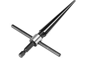 HILITAND Escariador manual, taladro de orificio de puente Agujero de mano en forma de T Herramienta de perforación de mango hexagonal cónico