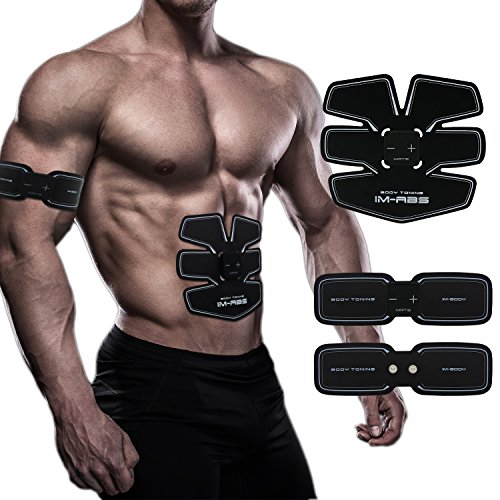 Preisvergleich Produktbild Hiilife Fitness-Gerät EMS Bauchmuskeln Training Muskelstimulation AB Abnehmen Bauchtrainer Abdominale Massagegerät Fettverbrennung Erarbeiten für Männer und Frauen