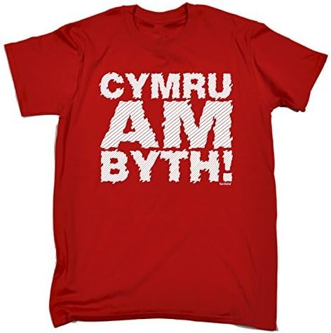 Fonfella Boy's Girl's CYMRU AM BYTH ! (M-Age-7-8 - RED) T SHIRT