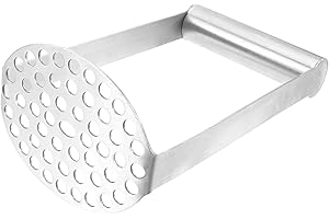 BESTonZON Kartoffelstampfer Edelstahl Gemüsestampfer Manuelle kartoffelpresse Kartoffelpürrier für Kartoffeln und Knollen-Gemüse