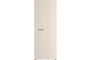 ‎FORTE Forte NET306 moderner Mehrzweckschrank 70, schmaler Schrank, 2-türig, Holzwerkstoff, Flur, Diele, Kaschmir|Beige, 68,7 cm breit x 181,1 cm hoch x 36,5 cm tief