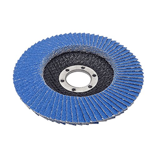 10 Stück SBS Fächerscheiben 125 mm / Korn 80 Blau Schleifscheiben Schleifmop - 3