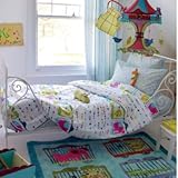  DESIGNERS GUILD - Circus Parade Bettbezug, Baumwolle, grün, 140 x 200 cm