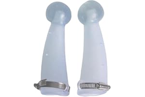 F Fityle Silicone Bull Cow Horn Guard Round Cornered Anti Protective Cover, Left and Right, Small