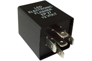 Vosarea Adjustable 5 Pin LED Electronic Flasher Relay Turn Signal Flasher Relay for Car and Motorcycle