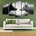 Produktbild obella ungerahmt Art Wand Leinwand Bilder Drucke || 5 Stück, schwarz und weiß Wölfe || Poster Öl Gemälde Gedruckt Foto für Home Dekoration