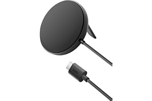 ‎BELKIN Belkin magnetyczna bezprzewodowa podkładka ładująca 15 W z podstawką – zgodna z MagSafe ładowarka Qi2 do urządzeń iPhone serii 16, Samsung Galaxy serii S25, AirPods i innych brak zasilacza – czarna