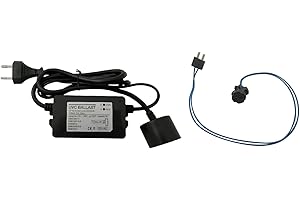 Bellerofonte Alimentatore di Ricambio per Sterilizzatori UV Acqua 55 watt con LED di funzionamento e Allarme Sonoro di Guasto per Lampada Ultravioletti Attacco 2+2 pin