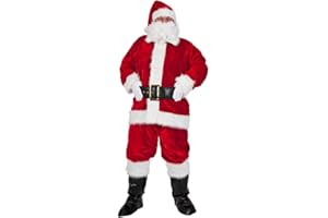 Wicked Costumes Regal Plush Professional 8pc Santa Suit