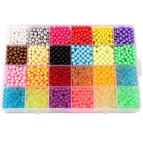 3600PCS 24 Colores Craft Sticky Beads compatible para Aquabeads